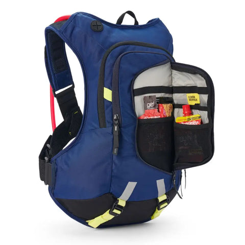 Mochila USWE Moto Hydro 12L con Bolsa de Hidratación de 3.0 L Elite PNP Factory Blue