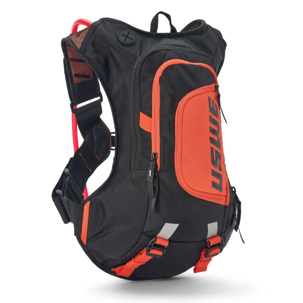 Mochila USWE Moto Hydro 12L con Bolsa de Hidratación de 3.0 L Elite PNP Factory Orange