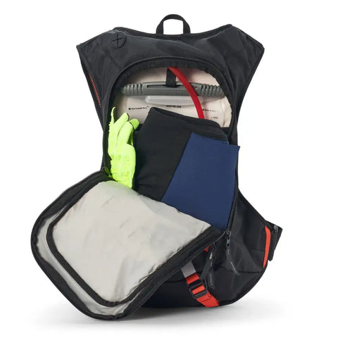 Mochila USWE Moto Hydro 12L con Bolsa de Hidratación de 3.0 L Elite PNP Factory Orange