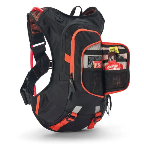 Mochila USWE Moto Hydro 12L con Bolsa de Hidratación de 3.0 L Elite PNP Factory Orange