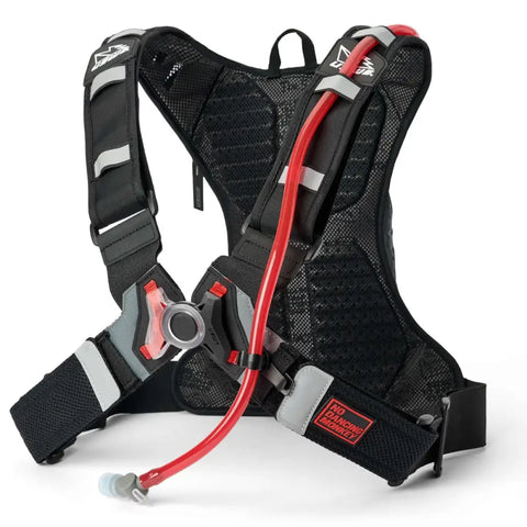 Mochila USWE Moto Hydro 3L ADV con Bolsa de Hidratación de 2.0 L, Carbon Black