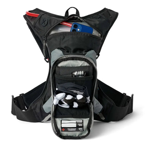 Mochila USWE Moto Hydro 3L ADV con Bolsa de Hidratación de 2.0 L, Carbon Black