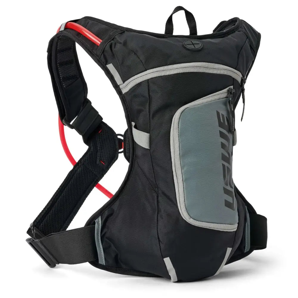 Mochila USWE Moto Hydro 4L ADV con Bolsa de Hidratación de 3.0 L, Black