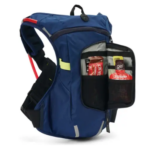 Mochila USWE Moto Hydro 4L con Bolsa de Hidratación de 3.0 L, Elite PNP Blue