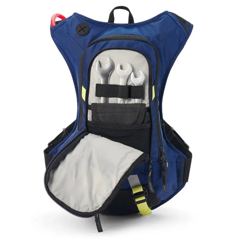 Mochila USWE Moto Hydro 8L con Bolsa de Hidratación Elite PNP de 3.0 L Blue