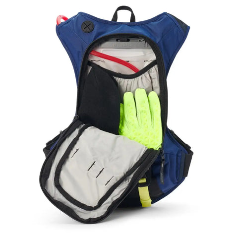 Mochila USWE Moto Hydro 8L con Bolsa de Hidratación Elite PNP de 3.0 L Blue
