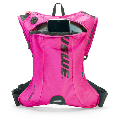 Mochila USWE Outlander 2 con Bolsa de Hidratación de 1.5 L, Race Pink