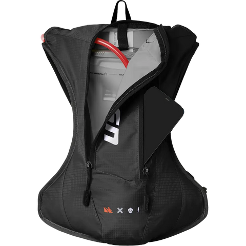 Mochila USWE Outlander Moto 4L con Bolsa de Hidratación, Black