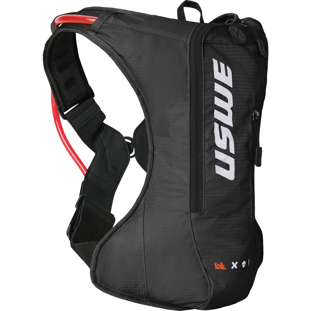 Mochila USWE Outlander Moto 4L con Bolsa de Hidratación, Black