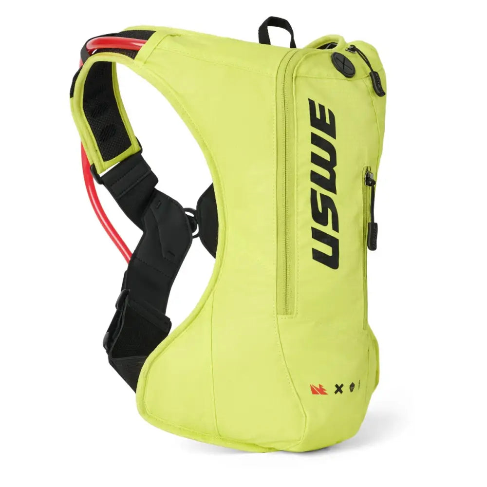 Mochila USWE Outlander Moto 4L con Bolsa de Hidratación, Crazy Yellow