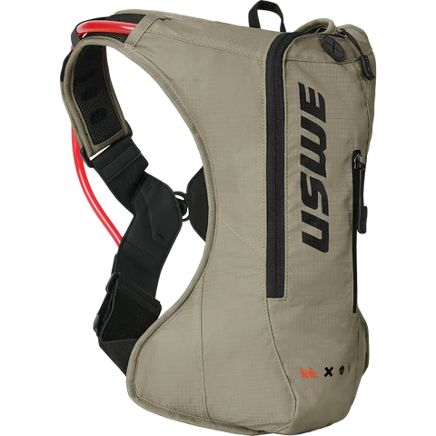 Mochila USWE Outlander Moto 4L con Bolsa de Hidratación, Sand