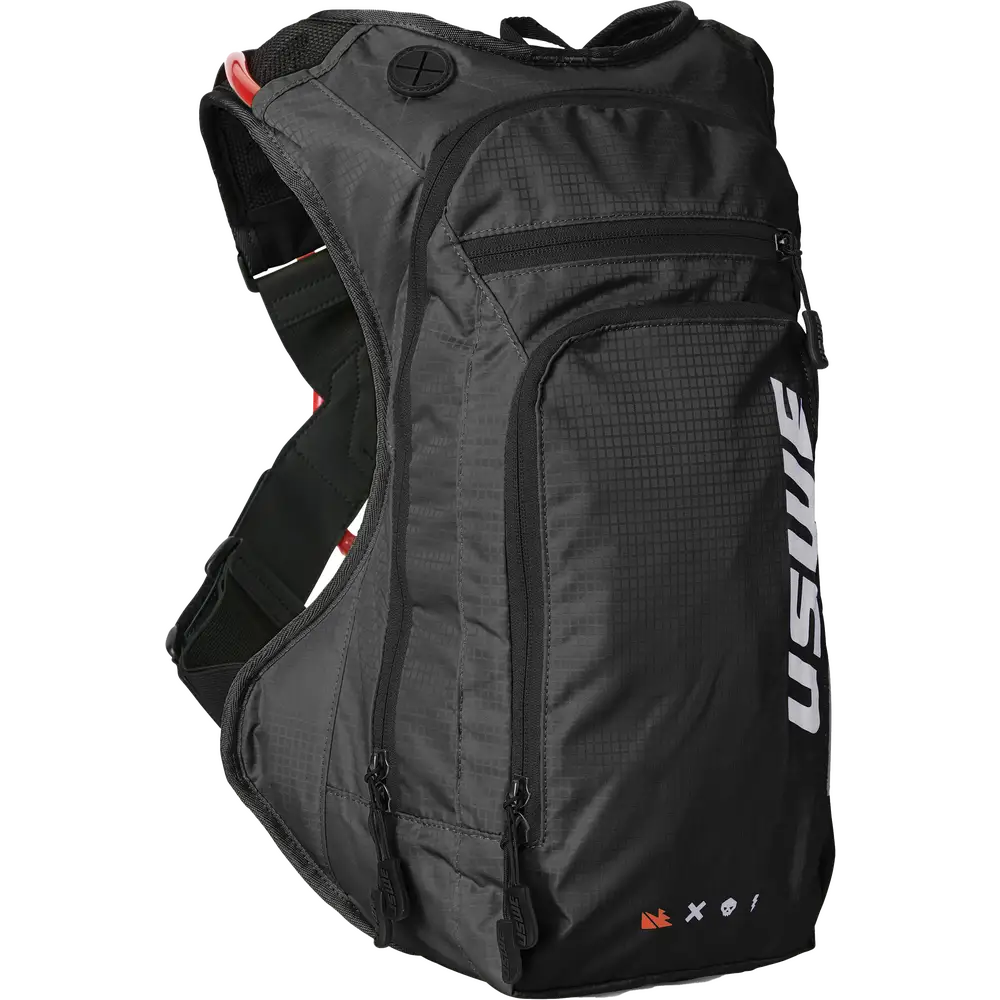 Mochila USWE Outlander Moto 9L con Bolsa de Hidratación, Black
