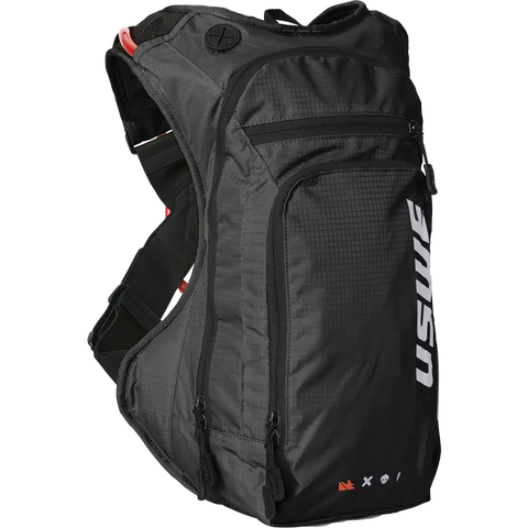 Mochila USWE Outlander Moto 9L con Bolsa de Hidratación, Black