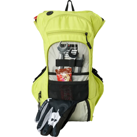 Mochila USWE Outlander Moto 9L con Bolsa de Hidratación, Crazy Yellow