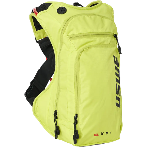Mochila USWE Outlander Moto 9L con Bolsa de Hidratación, Crazy Yellow