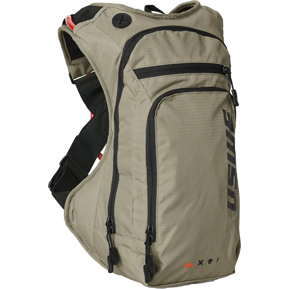 Mochila USWE Outlander Moto 9L con Bolsa de Hidratación, Sand