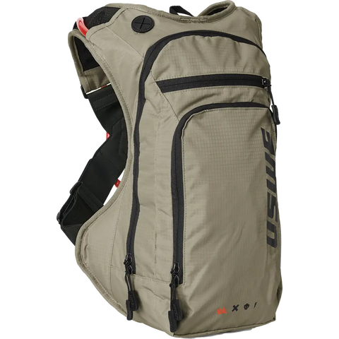 Mochila USWE Outlander Moto 9L con Bolsa de Hidratación, Sand