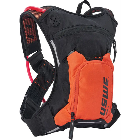 Mochila USWE Raw 3 con Bolsa de Hidratación de 2.0 L Orange