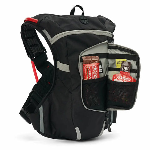 Mochila USWE Raw 4L con Bolsa de Hidratación de 3.0 L Elite Black/Grey