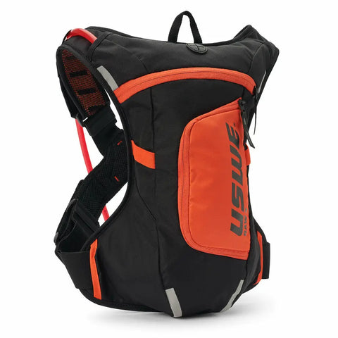 Mochila USWE Raw 4L con Bolsa de Hidratación de 3.0 L Elite Black/Orange