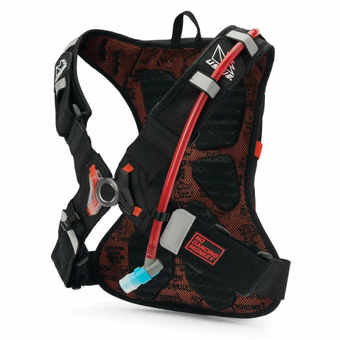 Mochila USWE Raw 4L con Bolsa de Hidratación de 3.0 L Elite Black/Orange