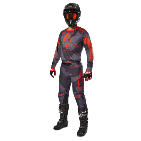 Pantalones Alpinestars Racer Hollow Gray Camo/Orange Fluo