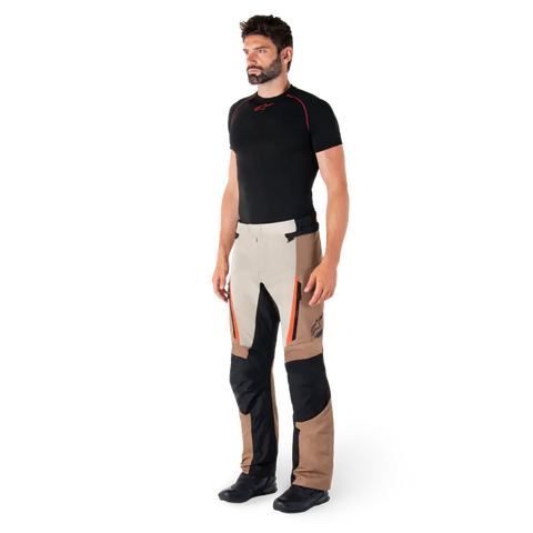 Pantalones Alpinestars ST-1 Waterproof Dark Khaki/Sand /Black/Red Fluo