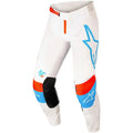 Pantalones Alpinestars Techstar Quadro Off White/Blue Neon/Bright Red