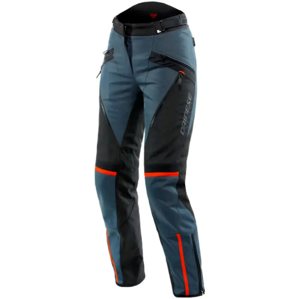 Pantalones de Mujer Dainese Tempest 3 D-Dry Black/Ebony/Lava-Red