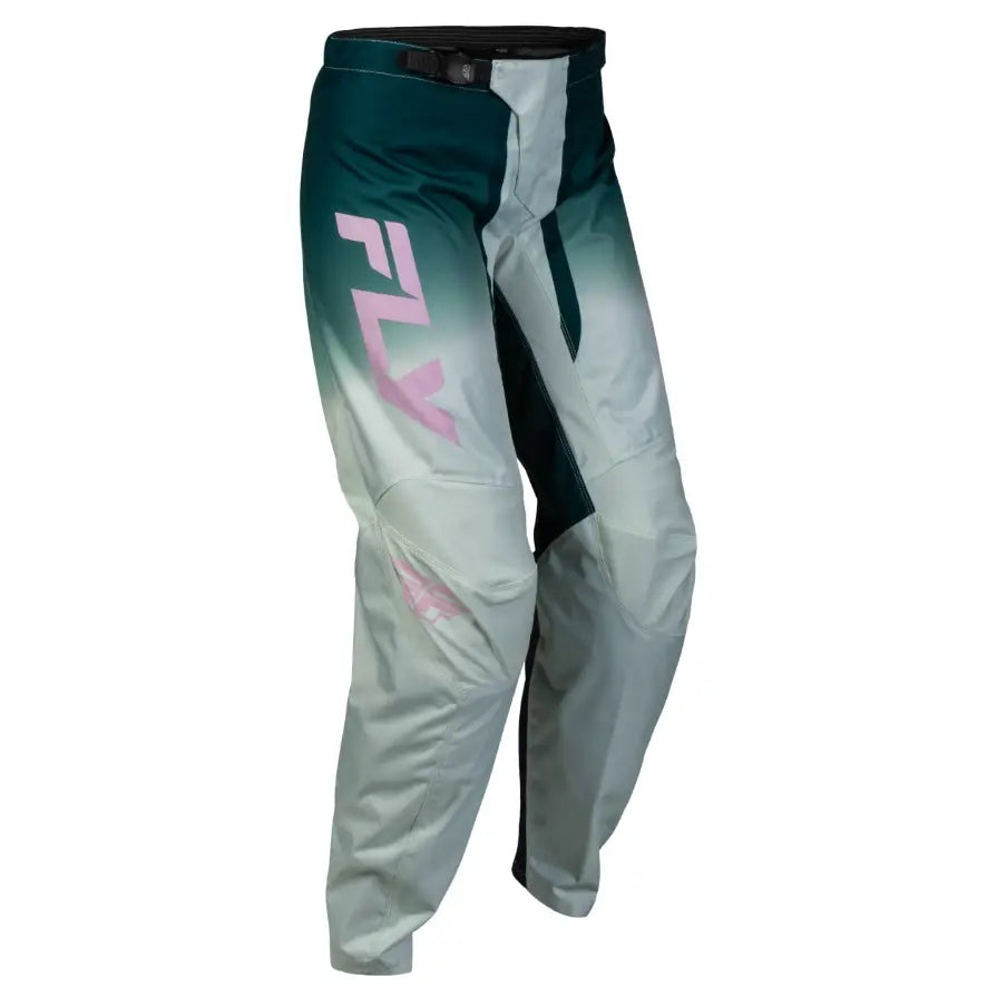 Pantalones de Mujer Fly Racing F-16 Lift Green/Purple/Pink