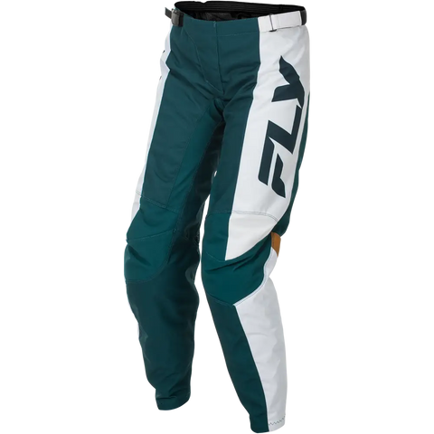 Pantalones de Mujer Fly Racing F-16 Teal/White/Gold