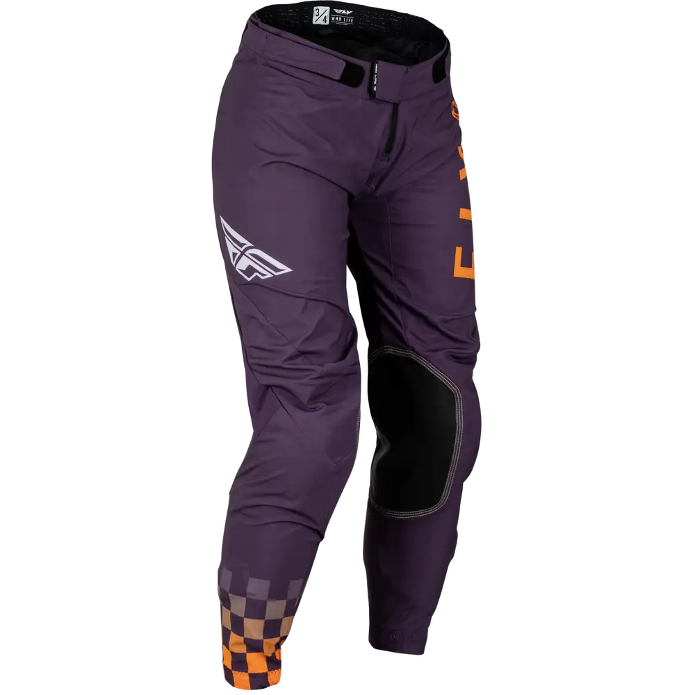 Pantalones de Mujer Fly Racing Lite Deep Purple/White/Neon Coral