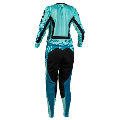 Pantalones de Mujer Fly Racing Lite Flake Aqua/Teal/Black