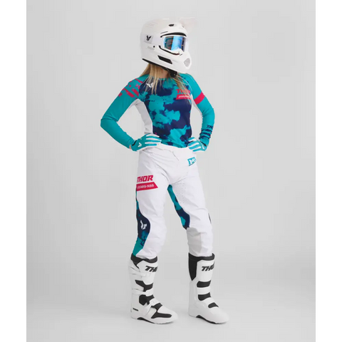 Pantalones de Mujer Thor  Launchmode Bleach White/Aqua