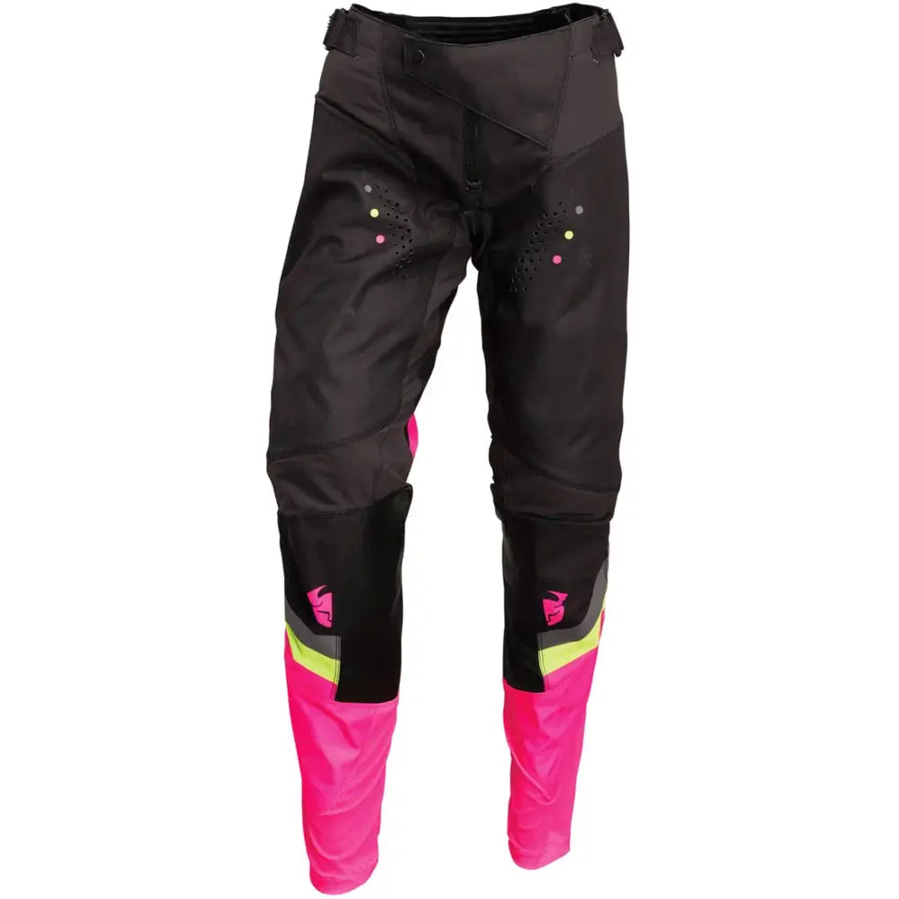 Pantalones de Mujer Thor Pulse Rev Charcoal/Fluo Pink