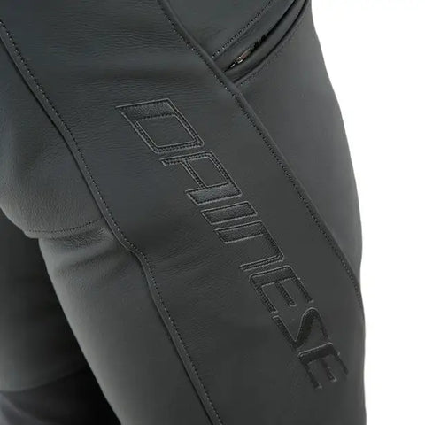 Pantalones de Piel Dainese Pony 3 Black-Matt