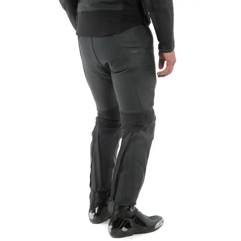 Pantalones de Piel Dainese Pony 3 Perforados Black Matt