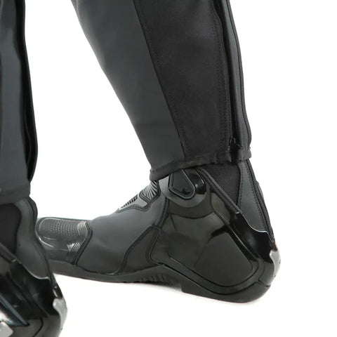Pantalones de Piel Dainese Pony 3 Perforados Black Matt