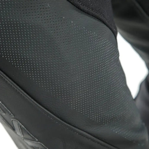 Pantalones de Piel Dainese Pony 3 Perforados Black Matt
