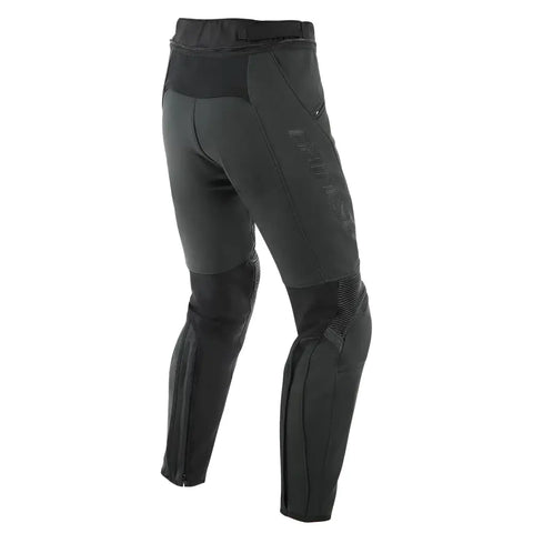 Pantalones de Piel Dainese Pony 3 Perforados Black Matt