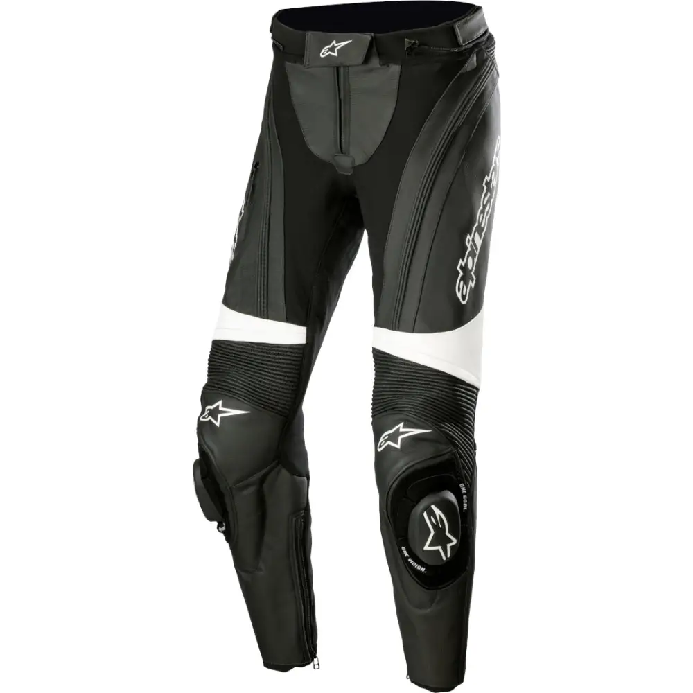 Pantalones de Piel para Mujer Alpinestars Stella Missile v3 Black/White