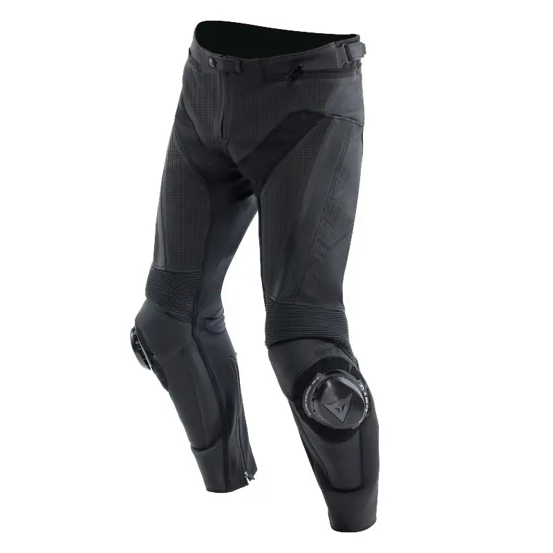 Pantalones de Piel Perforados Dainese Delta 4 Black/Black