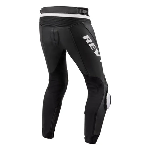 Pantalones de Piel REV'IT! Apex Black/White