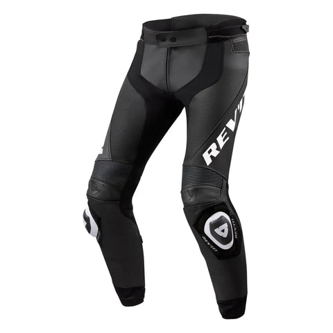 Pantalones de Piel REV'IT! Apex Black/White