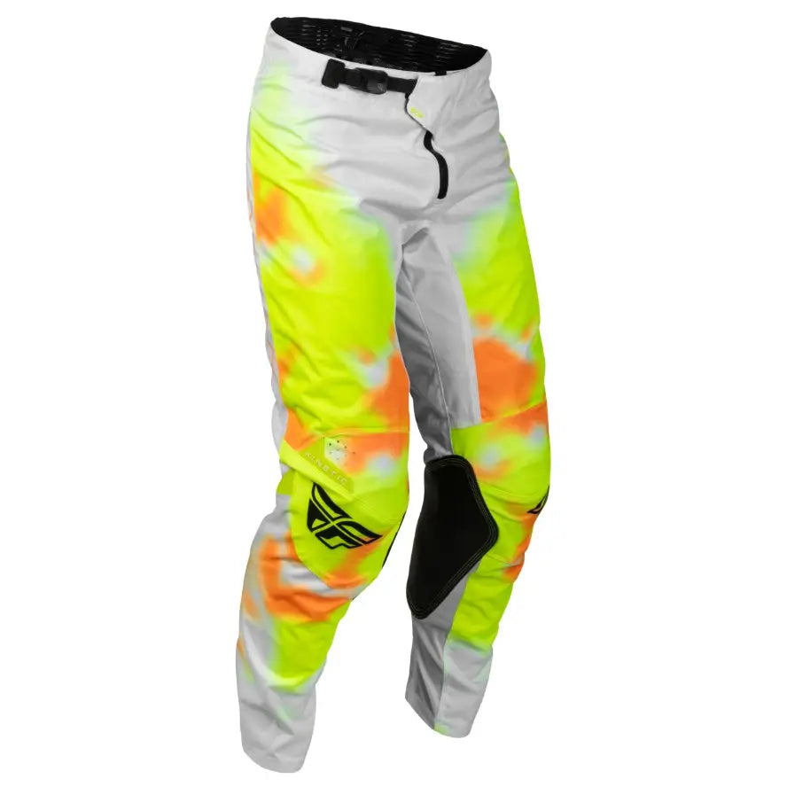 Pantalones Fly Racing Kinetic BlurWhite/Hi-Vis/Orange