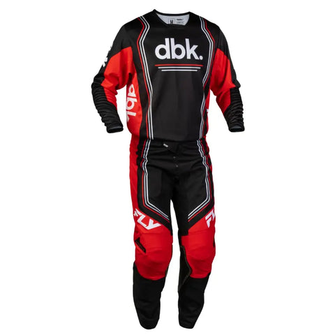 Pantalones Fly Racing Kinetic DBK Black/Red/White