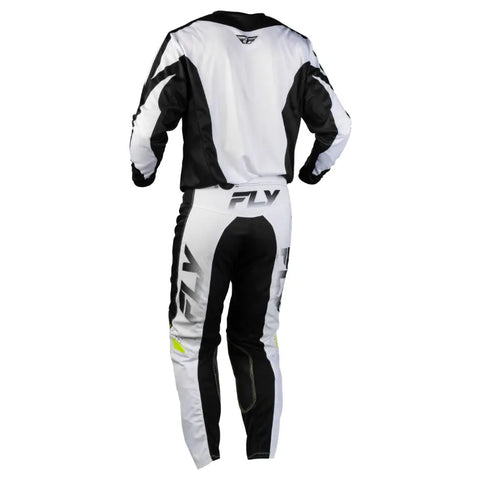 Pantalones Fly Racing Kinetic Fade White/Black/Hi-Vis