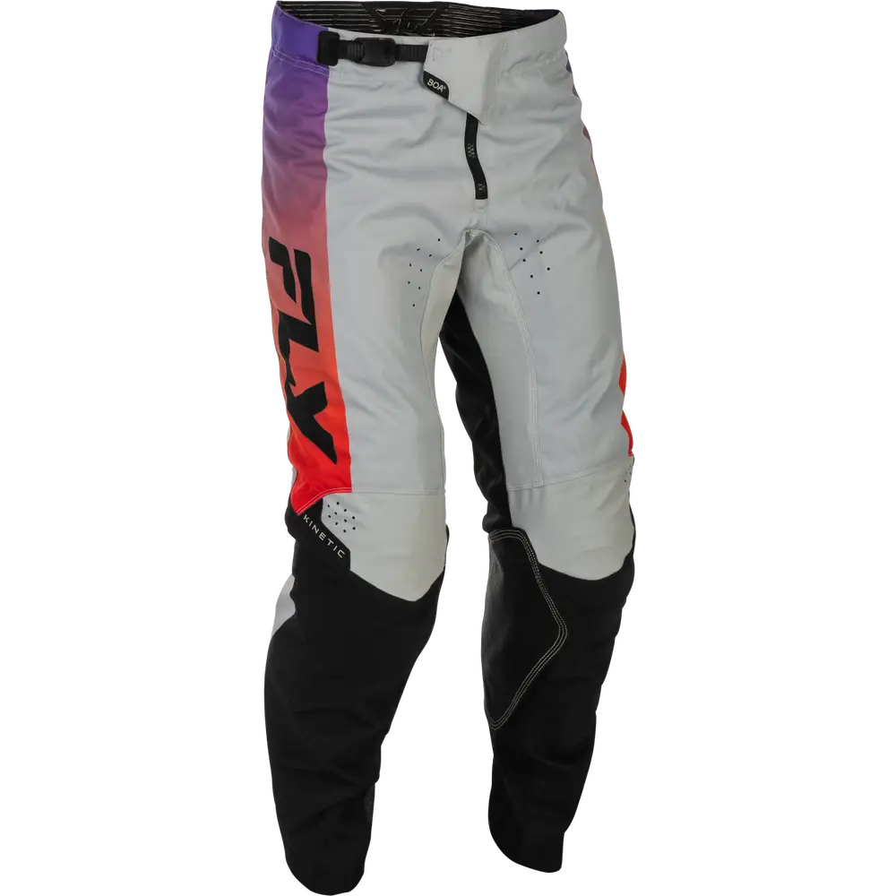 Pantalones Fly Racing Kinetic Grey/Red/Purple/Black