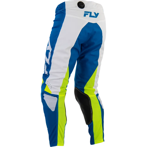 Pantalones Fly Racing Kinetic Mesh Blue/White/Hi-Vis Yellow