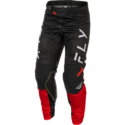 Pantalones Fly Racing Kinetic Mesh Center Black/White/Red